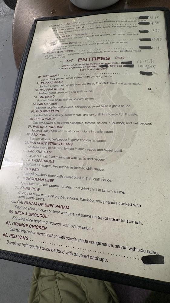 Bangkok Thai Restaurant Chicken Noodle Soup